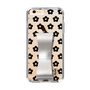 Slim Protection Case - STAND & RING RIBBON Silver［ Rune Naito - RUNE Flower - Black ］