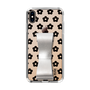 Slim Protection Case - STAND & RING RIBBON Silver［ Rune Naito - RUNE Flower - Black ］