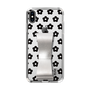 Slim Protection Case - STAND & RING RIBBON Silver［ Rune Naito - RUNE Flower - Black ］
