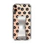 Slim Protection Case - STAND & RING RIBBON Silver［ Rune Naito - RUNE Flower - Black ］