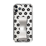 Slim Protection Case - STAND & RING RIBBON Silver［ Rune Naito - RUNE Flower - Black ］