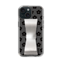 Slim Protection Case - STAND & RING RIBBON Silver［ Rune Naito - RUNE Flower - Black ］