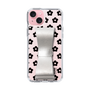Slim Protection Case - STAND & RING RIBBON Silver［ Rune Naito - RUNE Flower - Black ］