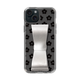 Slim Protection Case - STAND & RING RIBBON Silver［ Rune Naito - RUNE Flower - Black ］