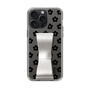 Slim Protection Case - STAND & RING RIBBON Silver［ Rune Naito - RUNE Flower - Black ］
