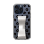 Slim Protection Case - STAND & RING RIBBON Silver［ Rune Naito - RUNE Flower - Black ］