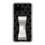 Slim Protection Case - STAND & RING RIBBON Silver［ Rune Naito - RUNE Flower - Black ］