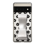 Slim Protection Case - STAND & RING RIBBON Silver［ Rune Naito - RUNE Flower - Black ］
