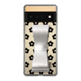 Slim Protection Case - STAND & RING RIBBON Silver［ Rune Naito - RUNE Flower - Black ］