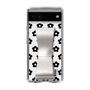 Slim Protection Case - STAND & RING RIBBON Silver［ Rune Naito - RUNE Flower - Black ］
