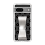 Slim Protection Case - STAND & RING RIBBON Silver［ Rune Naito - RUNE Flower - Black ］
