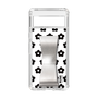 Slim Protection Case - STAND & RING RIBBON Silver［ Rune Naito - RUNE Flower - Black ］