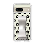 Slim Protection Case - STAND & RING RIBBON Silver［ Rune Naito - RUNE Flower - Black ］