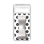 Slim Protection Case - STAND & RING RIBBON Silver［ Rune Naito - RUNE Flower - Black ］