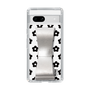 Slim Protection Case - STAND & RING RIBBON Silver［ Rune Naito - RUNE Flower - Black ］