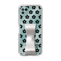 Slim Protection Case - STAND & RING RIBBON Silver［ Rune Naito - RUNE Flower - Black ］