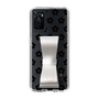 Slim Protection Case - STAND & RING RIBBON Silver［ Rune Naito - RUNE Flower - Black ］