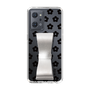 Slim Protection Case - STAND & RING RIBBON Silver［ Rune Naito - RUNE Flower - Black ］