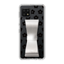 Slim Protection Case - STAND & RING RIBBON Silver［ Rune Naito - RUNE Flower - Black ］