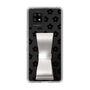 Slim Protection Case - STAND & RING RIBBON Silver［ Rune Naito - RUNE Flower - Black ］