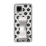 Slim Protection Case - STAND & RING RIBBON Silver［ Rune Naito - RUNE Flower - Black ］