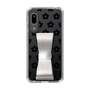 Slim Protection Case - STAND & RING RIBBON Silver［ Rune Naito - RUNE Flower - Black ］