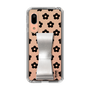Slim Protection Case - STAND & RING RIBBON Silver［ Rune Naito - RUNE Flower - Black ］