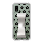 Slim Protection Case - STAND & RING RIBBON Silver［ Rune Naito - RUNE Flower - Black ］