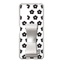 Slim Protection Case - STAND & RING RIBBON Silver［ Rune Naito - RUNE Flower - Black ］