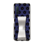 Slim Protection Case - STAND & RING RIBBON Silver［ Rune Naito - RUNE Flower - Black ］