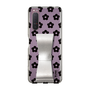 Slim Protection Case - STAND & RING RIBBON Silver［ Rune Naito - RUNE Flower - Black ］