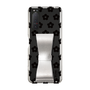 Slim Protection Case - STAND & RING RIBBON Silver［ Rune Naito - RUNE Flower - Black ］
