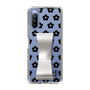 Slim Protection Case - STAND & RING RIBBON Silver［ Rune Naito - RUNE Flower - Black ］