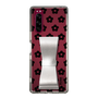 Slim Protection Case - STAND & RING RIBBON Silver［ Rune Naito - RUNE Flower - Black ］