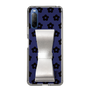Slim Protection Case - STAND & RING RIBBON Silver［ Rune Naito - RUNE Flower - Black ］