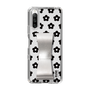 Slim Protection Case - STAND & RING RIBBON Silver［ Rune Naito - RUNE Flower - Black ］