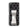 Slim Protection Case - STAND & RING RIBBON Silver［ Rune Naito - RUNE Flower - Black ］