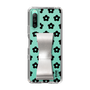 Slim Protection Case - STAND & RING RIBBON Silver［ Rune Naito - RUNE Flower - Black ］