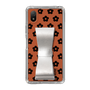 Slim Protection Case - STAND & RING RIBBON Silver［ Rune Naito - RUNE Flower - Black ］