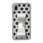 Slim Protection Case - STAND & RING RIBBON Silver［ Rune Naito - RUNE Flower - Black ］