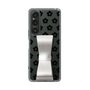 Slim Protection Case - STAND & RING RIBBON Silver［ Rune Naito - RUNE Flower - Black ］