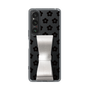 Slim Protection Case - STAND & RING RIBBON Silver［ Rune Naito - RUNE Flower - Black ］