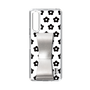 Slim Protection Case - STAND & RING RIBBON Silver［ Rune Naito - RUNE Flower - Black ］