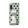 Slim Protection Case - STAND & RING RIBBON Silver［ Rune Naito - RUNE Flower - Black ］