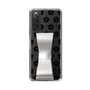 Slim Protection Case - STAND & RING RIBBON Silver［ Rune Naito - RUNE Flower - Black ］