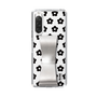 Slim Protection Case - STAND & RING RIBBON Silver［ Rune Naito - RUNE Flower - Black ］