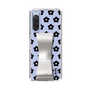 Slim Protection Case - STAND & RING RIBBON Silver［ Rune Naito - RUNE Flower - Black ］