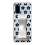 Slim Protection Case - STAND & RING RIBBON Silver［ Rune Naito - RUNE Flower - Black ］