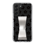 Slim Protection Case - STAND & RING RIBBON Silver［ Rune Naito - RUNE Flower - Black ］