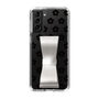 Slim Protection Case - STAND & RING RIBBON Silver［ Rune Naito - RUNE Flower - Black ］